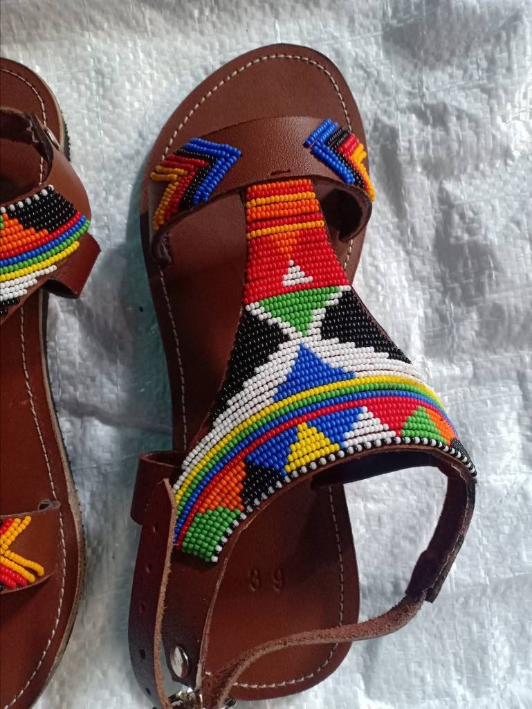 ON Sale:Beaded Sandals/Sandals Women Leather/African Beaded Sandals/Sandals Women/Leather Sandals Women/Summer Sandals/Mothers Day Gift.